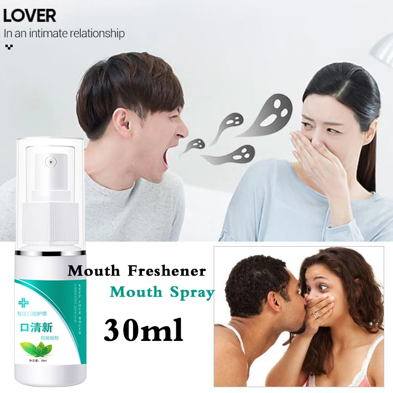 1Pcs 30G Mouth Freshener สเปรย์ Oral กลิ่นสเปรย์ Refresher Fresh Breath ลบ Bad Breath ควันสำหรับผู้ชายหรือผู้หญิง