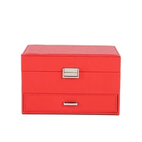 classic simple cosmetics jewelry storage box double layer drawer decoration box home simple jewelry box