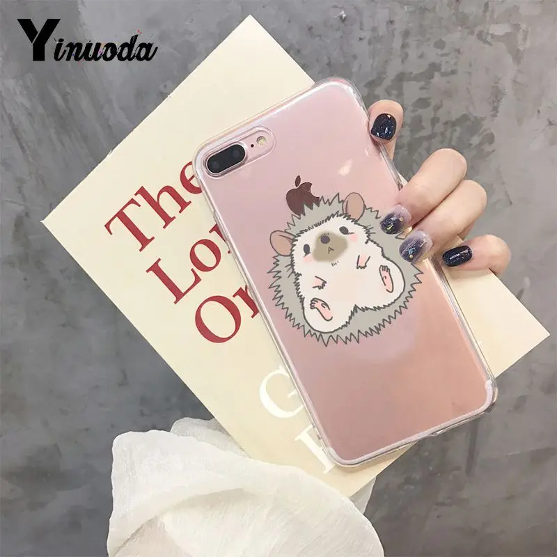 Yinuoda Kawaii Hedgehog Heart 2018 горячая Распродажа Модный чехол для телефона iphone SE 2020 8 7 6 6S Plus X - Фото №1