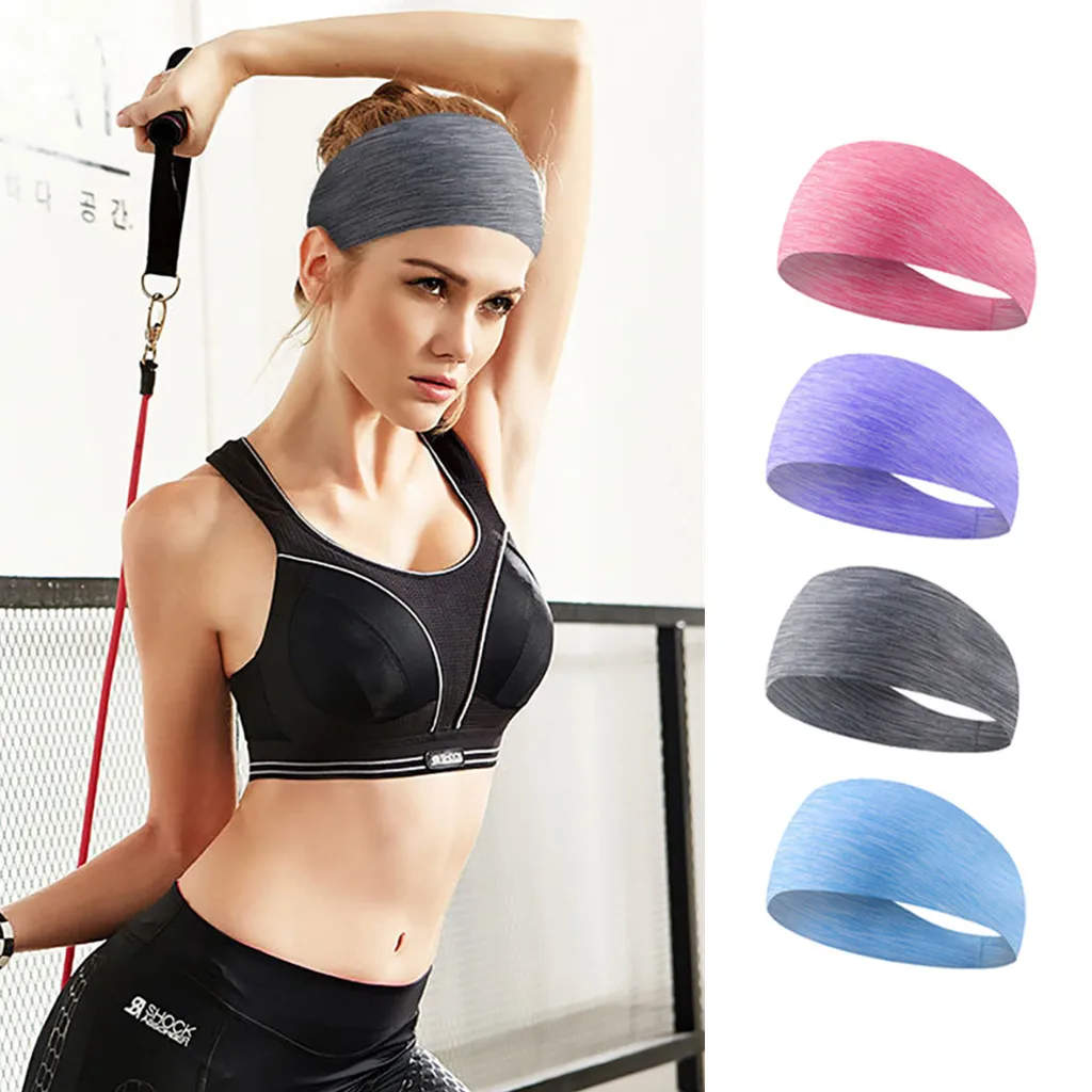 Эластичная Повязка на голову повязка спортивный Напульсник для бега йоги пота
