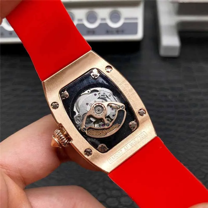 

RM007 Luxury Ladies Mechanical Watch with Diamonds-Top Quality Automatic Movement Stainless Steel Waterproof Women's Watches
