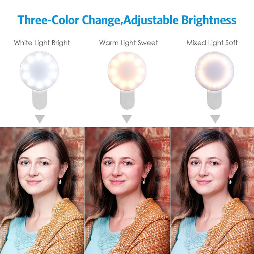 Мобильный телефон прямой трансляции повышающий светильник ing Night Darkness селфи