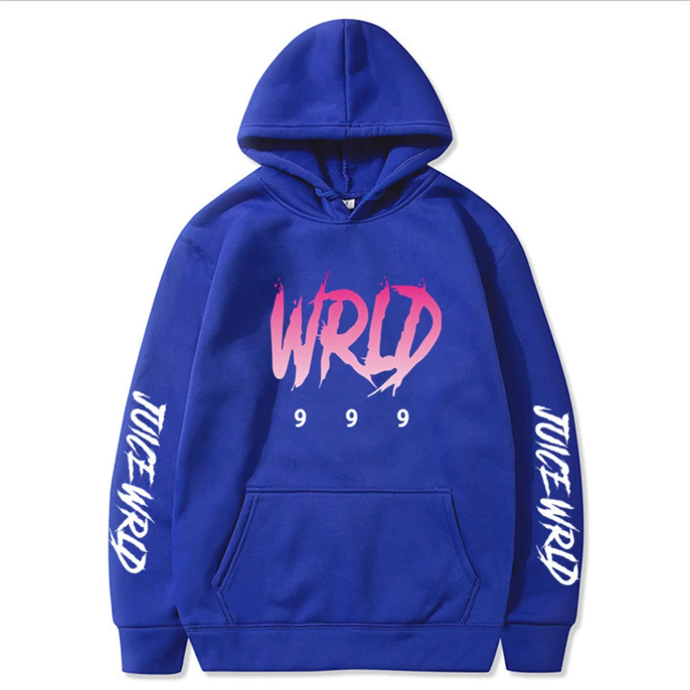 

2021 Winter New Juice Wrld Printing Long-Sleeved Loose Men's Hooded Sweater Fashion Men's Women's Casual Pullover Hooded Sweater