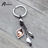 anslow fashion jewelry new design wrap crystal custom keychain for female women key chains ring girl friendship gift low0018ky