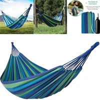 1pc rainbow outdoor leisure portable hammock canvas hammocks ultralight garden sports home travel camping hammock 280150cm u3