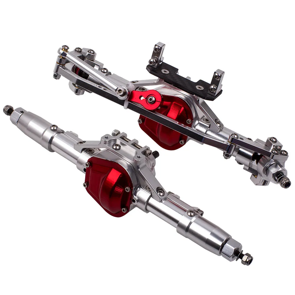 

2Pieces CNC Aluminum Axles Front Rear Rock for Axial SCX10 RC4WD D90 1/10 RC Car