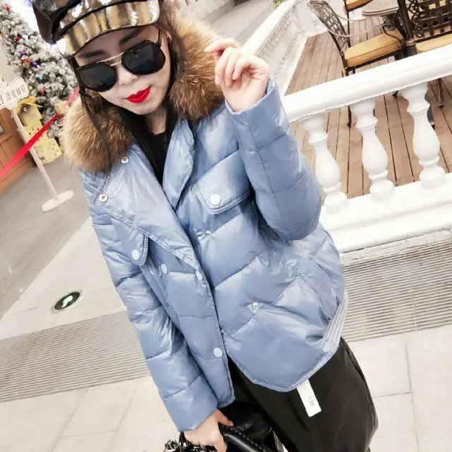 2023 New Spring Autumn Women Parkas Thin Cotton padded Jacket Female Windproof Coat High Quilted Outerwear Lady Overcoat H1229