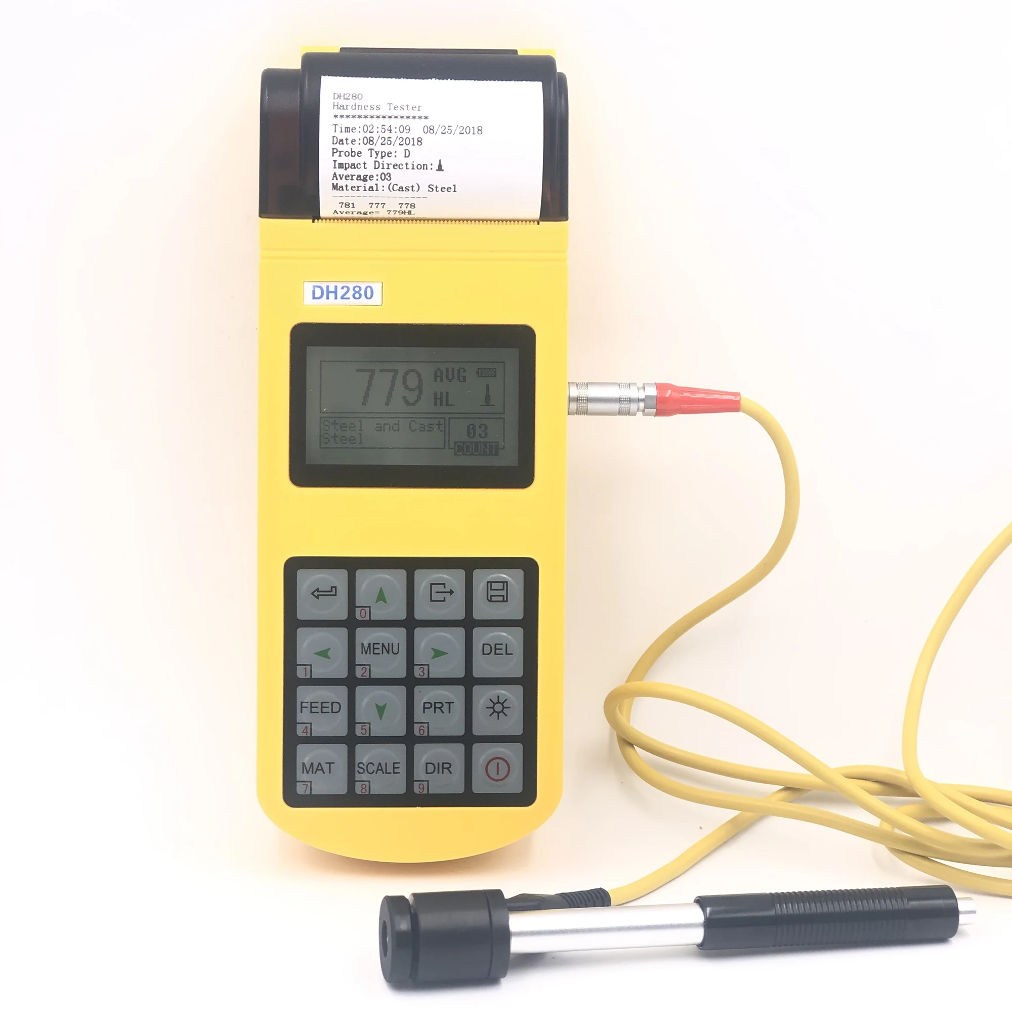 

DTEC DH280 Portable Leeb Hardness Tester Best Quality with CE ISO Authorized Best-selling Model,mini printer