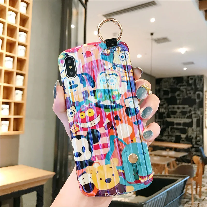 Мягкий чехол для телефона с ремешком на запястье для huawei P30, мультяшный динозавр, монстры, для huawei P20 pro mate20 pro nova 3 4 5, милый чехол