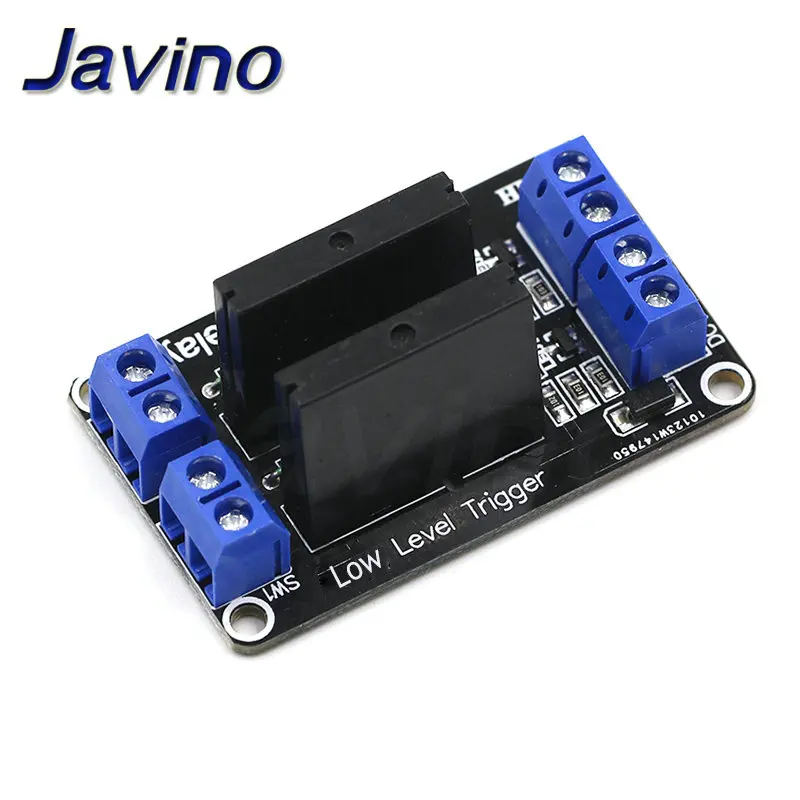 Низкий уровень 5 в 1/2/4/8 канальный твердотельный релейный модуль SSR G3MB-202P 240 В 2A выход с резистивный плавкий предохранитель для Arduino 1 2 4 8 способ - Габаритные размеры: 2 channel