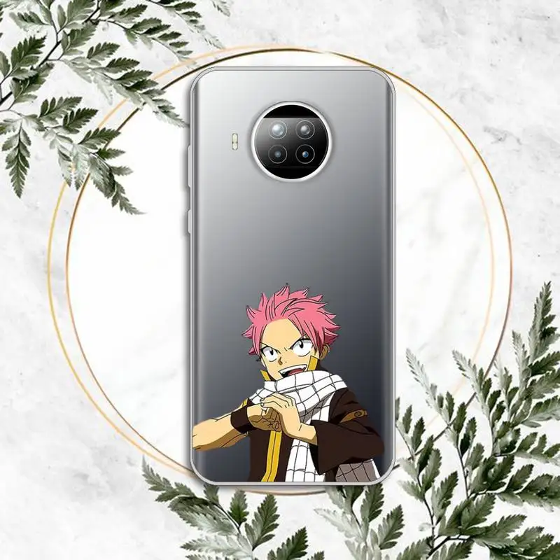

Cartoon Manga Fairy Tail high quality Phone Case Transparent for Xiaomi Redmi note 10 t 8 9 pro lite 11