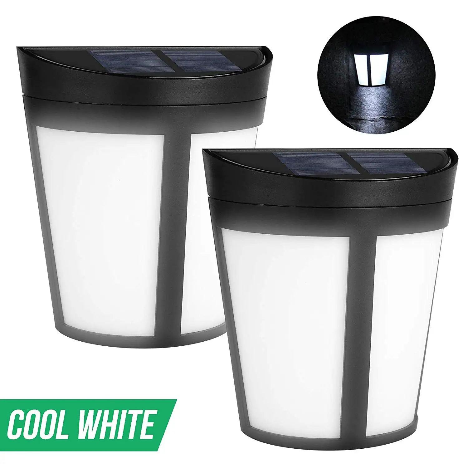 Светодиодный светильник на солнечной энергии настенный 6 светодиодный для улицы