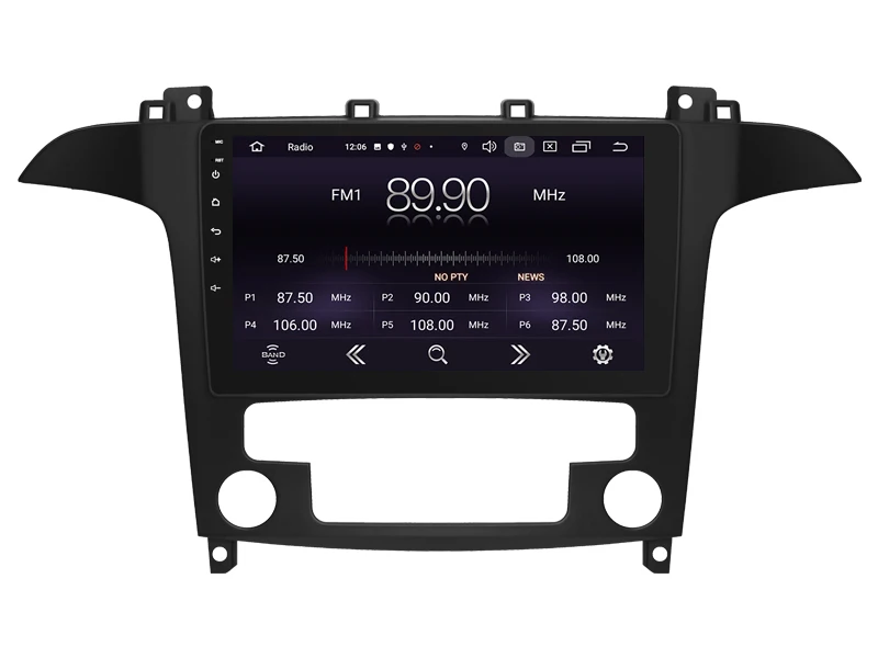 Новое поступление 9 дюймов Android 10,0 Автомобильный gps для Ford S-MAX 2009 Автомобильный Радио автомобильный мультимедийный 1080P магнитофон bluetooth навигация