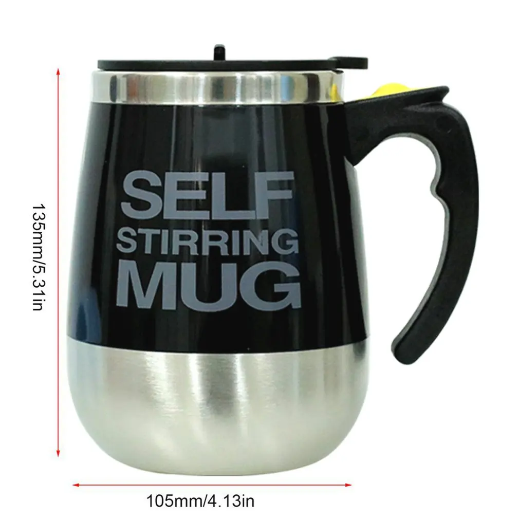 

New Arrival 450ml High Quality Stainless Steel Self Stirring Mug Auto Mixing Drink Tea Coffee Cup Home Drop Shipping