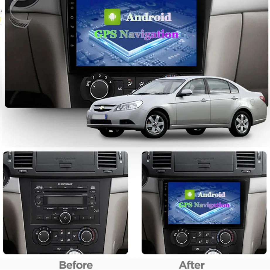Автомагнитола 9 дюймов Android 10 для Chevrolet Epica 2007-2009/2010/2011/2012 автомобильное радио