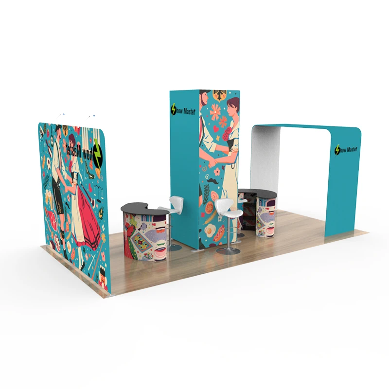 Портативный 3*6 м выставочный баннер фон стенд Выставка складной стенд|Флаги