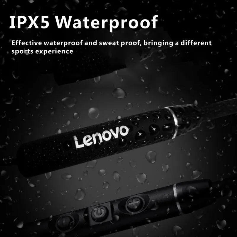

Original Lenovo QE03 V5.0 Wireless Neckband Bluetooth Earphones Sports Stereo Earbuds Magnetic Earphones Headset for Android iOS