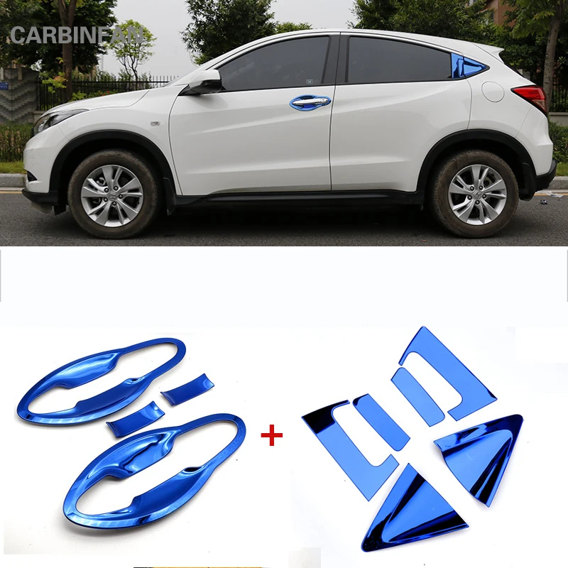 Для Honda HR V HRV Vezel 2014 2015 2016 2017 нержавеющая сторона и задняя Дверная ручка Крышка