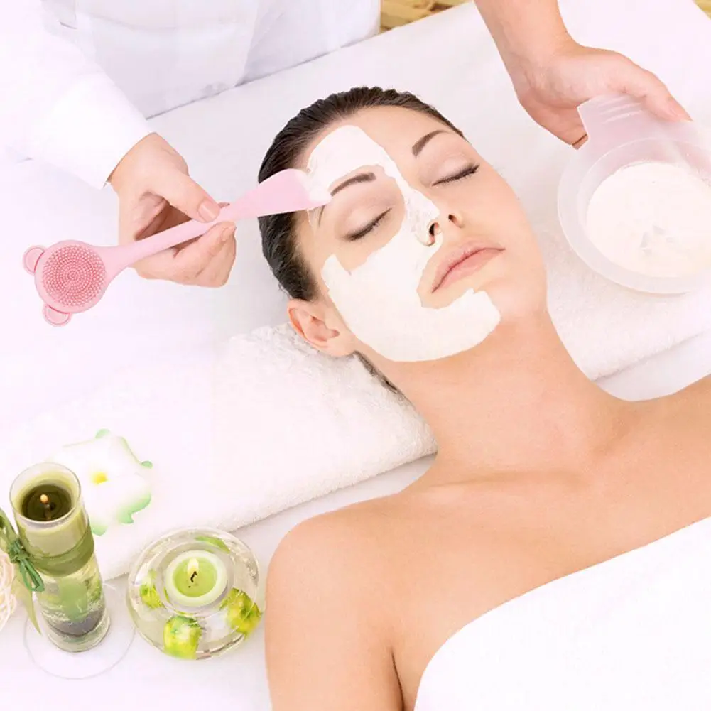 

5 Color Cartoon Silicone Facial Mask Washing Brush Washing Face Brushes Massage Brush Care Deep Cleansing Facial Cleaning B M1J0