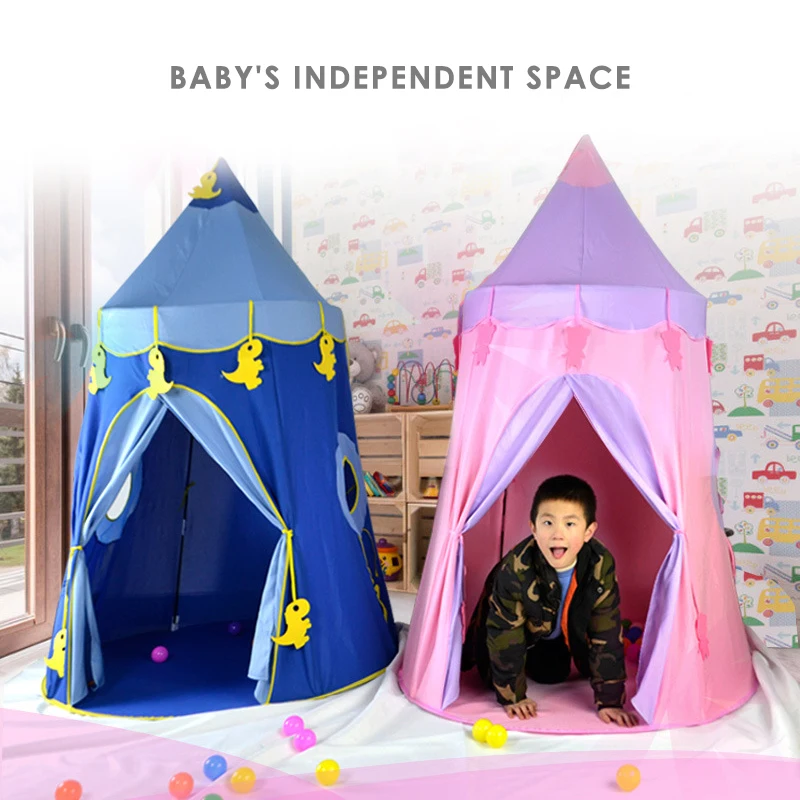 Складная детская палатка для детей игровая дома бассейн с шариками Замок