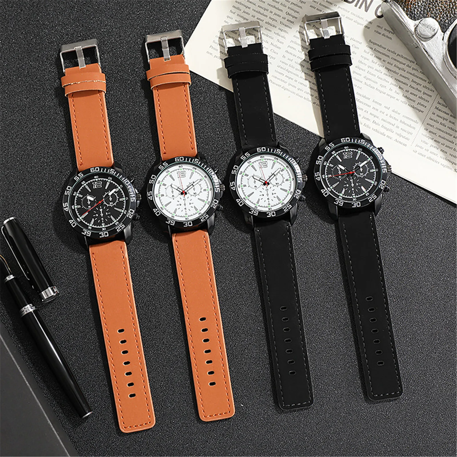 

Luminous Watches Casual Men's Watches Men's Outdoor Multi-function Quartz Watches Wristwatches Male Round Clock Montre Homme#P30