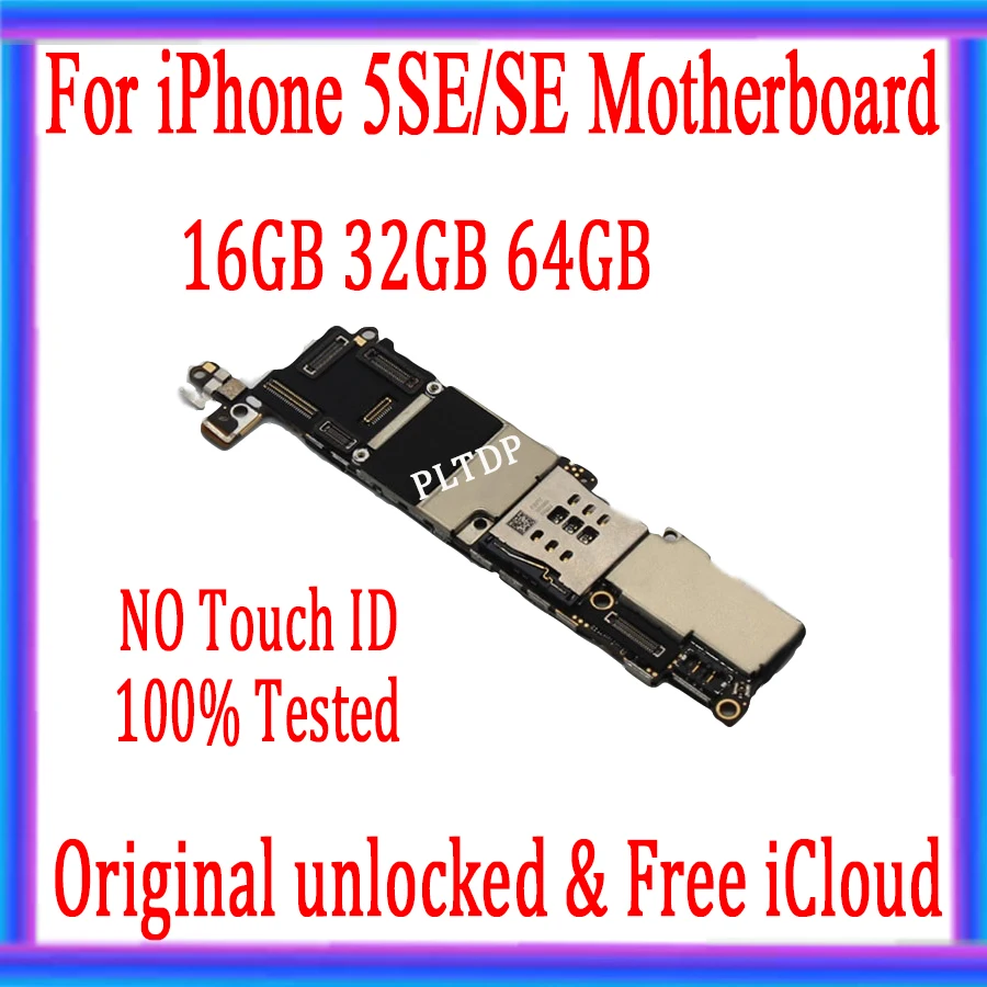 С/без Touch ID для iPhone 5SE SE материнская плата оригинальная разблокированная iphone