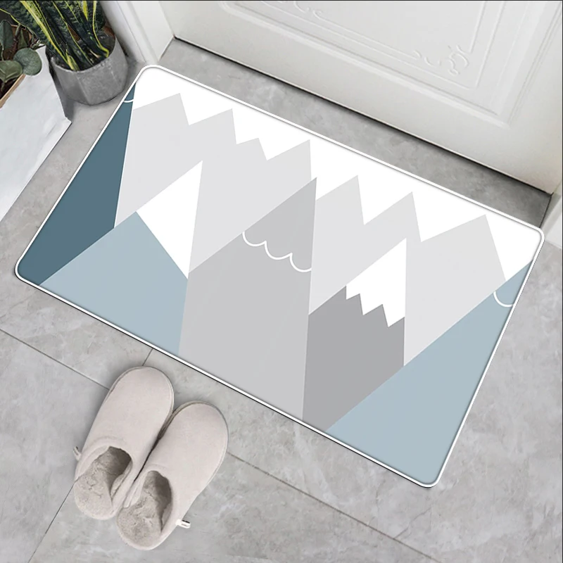 

3D Modern Nordic Simplicity Style Home Bath Mat Doormat Rug Living Room Kitchens Non-Slip Kitchen Carpet Floor Mats Bathroom Mat
