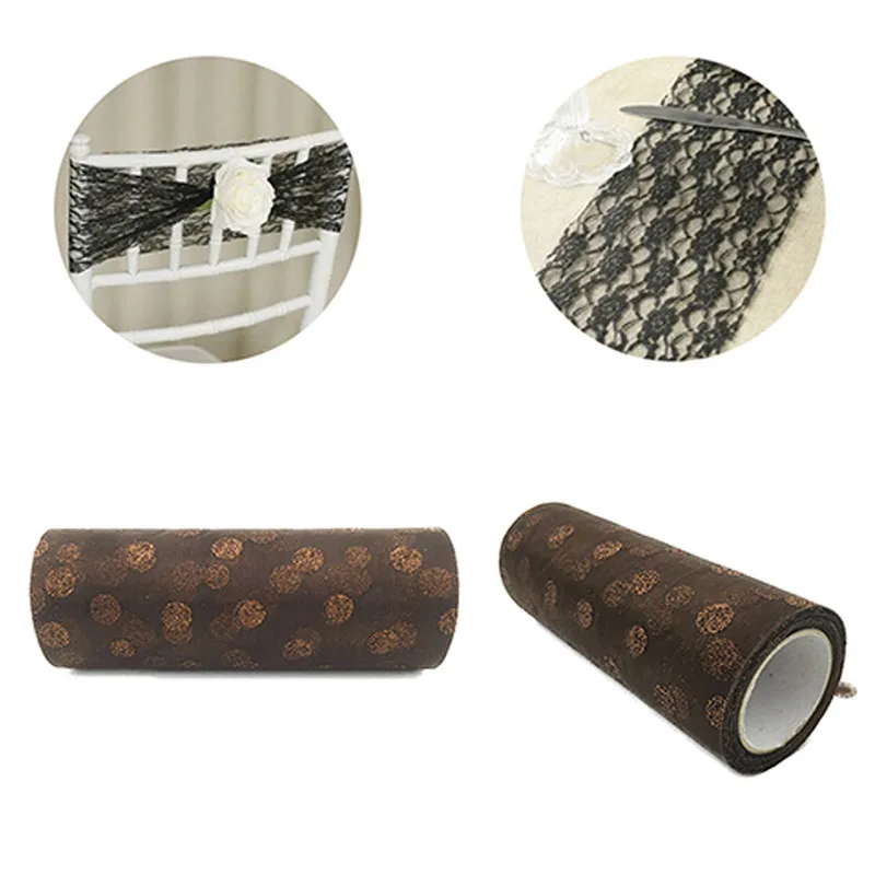 100 ярдов горошек Тюль в рулонах для свадьбы свадебные вечерние декоративные