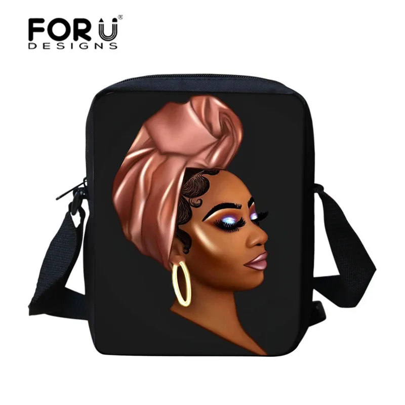 Миниатюрная сумка мессенджер FORUDESIGNS для Африканской девушки