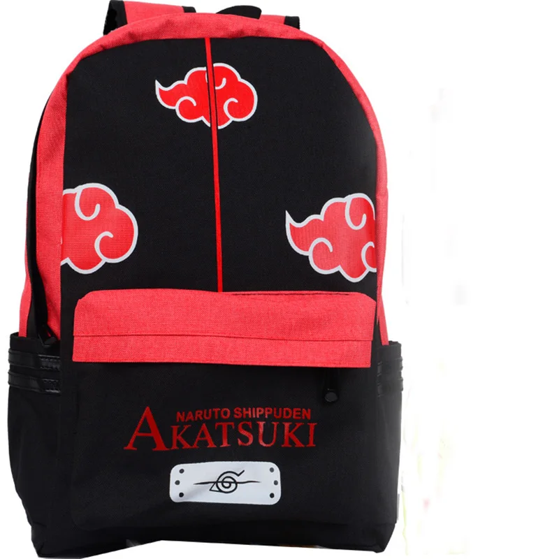Холщовый Рюкзак для подростков повседневный ранец ноутбука с аниме Наруто