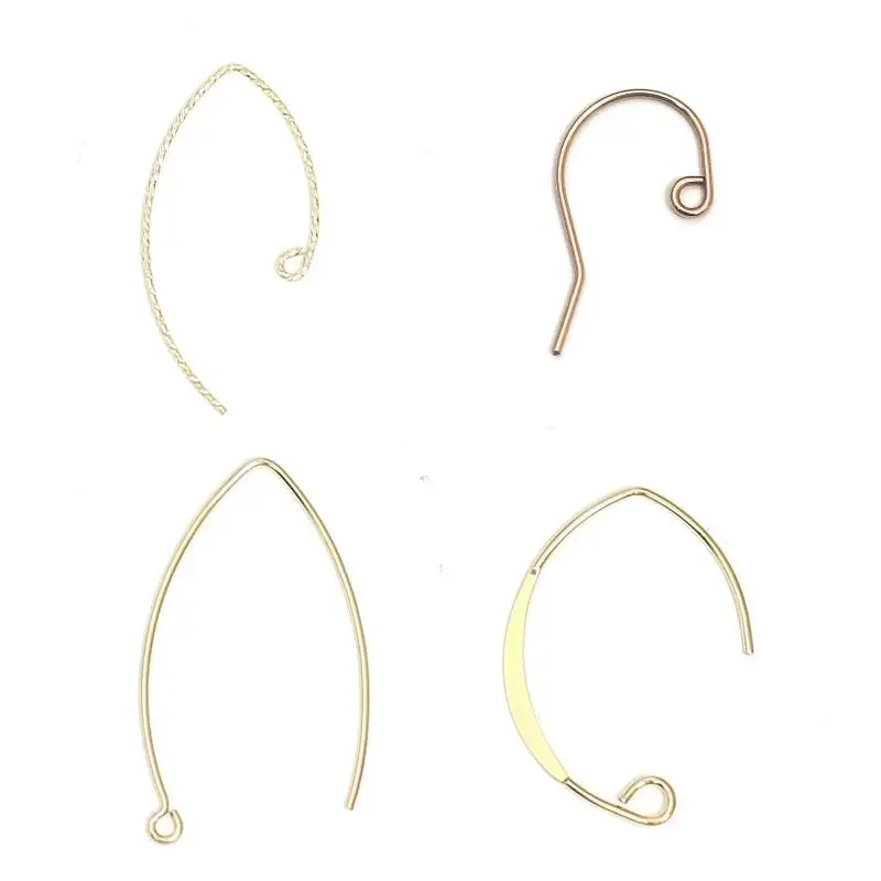 

Beadsnice Gold Filled V Shape Ear Wires French Earring Hooks Earring Component Findings 39961