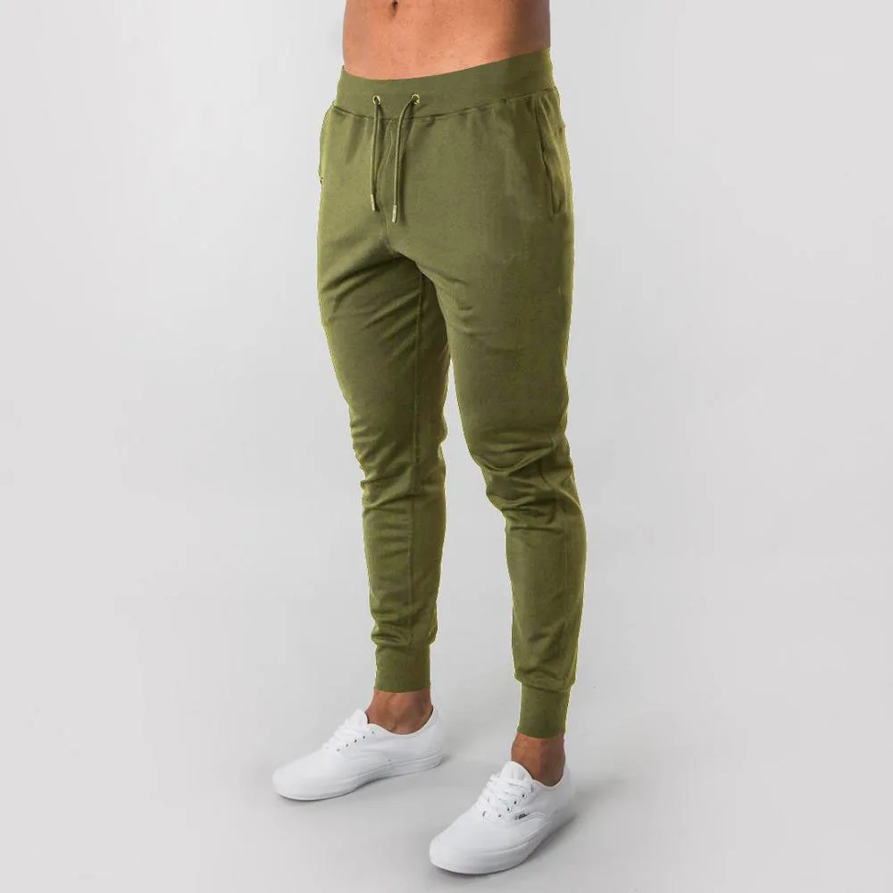 

New Men Run Pants Cotton Sweatpants Brand Fashion Stripes On Leg Men Casual Pants Elastic Fitness Muscle Joggers Trousers