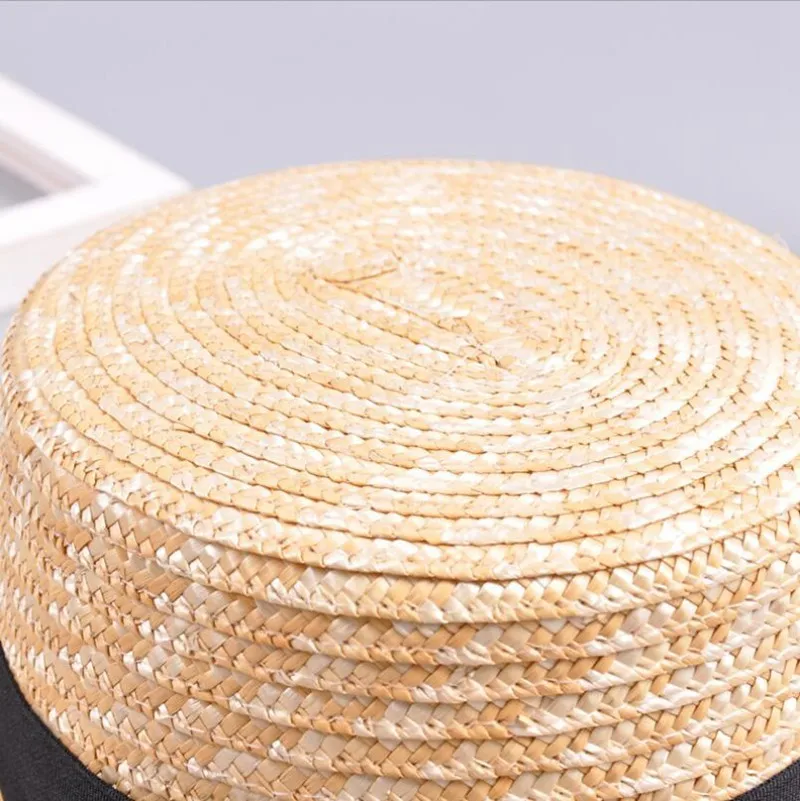 Женская соломенная шляпа с бантом для детей и родителей летняя пляжная канотье