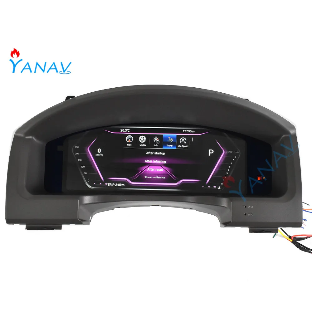

car LCD Navigation For-Toyota Land Cruiser 2008-2015 dashboard Meter screen instrument Multimedia Android system GPS player