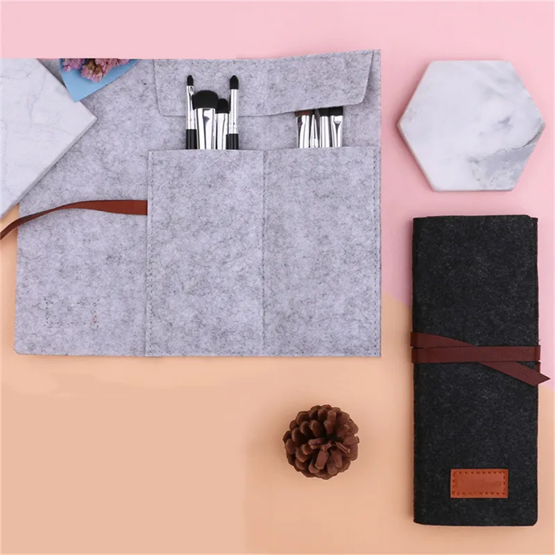 Чехол для карандашей органайзер ручек мягкая Холщовая Сумка хранения кисть