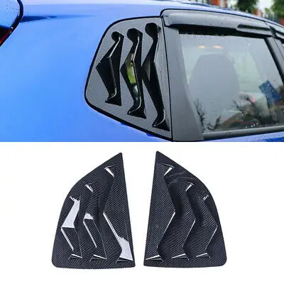 

Carbon Fiber Look Rear Window Shutter Cover 2pcs for Honda Fit Jazz 2014 - 2019