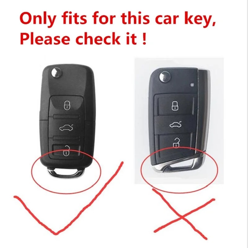 Красивый новый мягкий ТПУ чехол для ключей автомобиля Volkswagen VW Passat Golf Jetta Bora Polo Sagitar