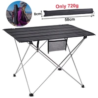 outdoor ultra light aluminum alloy folding table portable picnic barbecue self driving beach fishing leisure table camping mesa