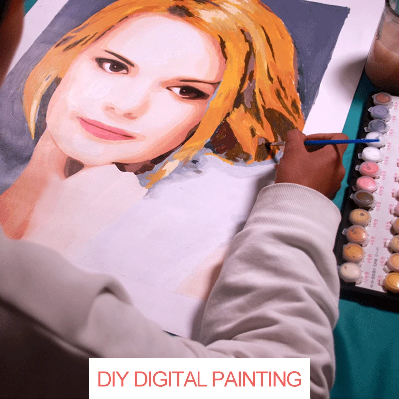 Набор для рисования по номерам на холсте Раскраска портрета свадьбы семьи