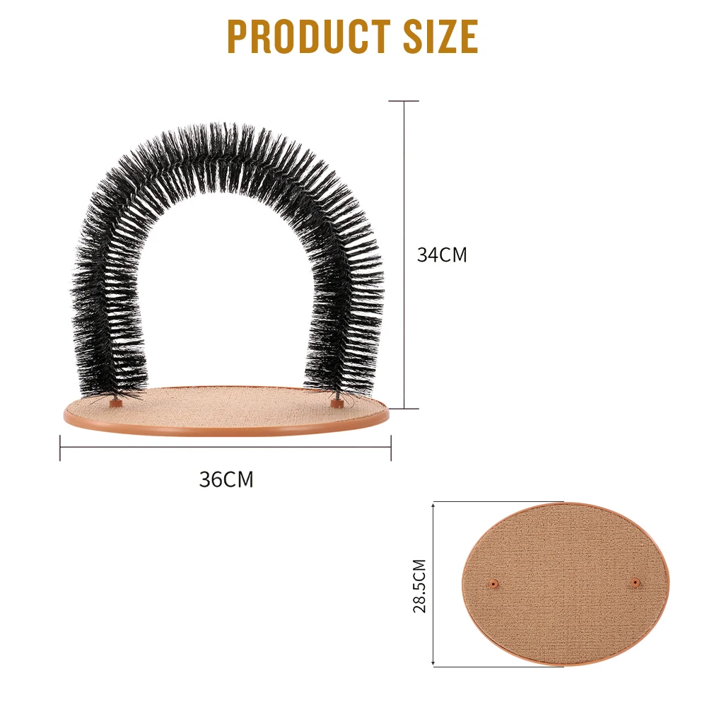 Арочная игрушка для кошачьей шерсти арочная щетка массажер самостоятельного
