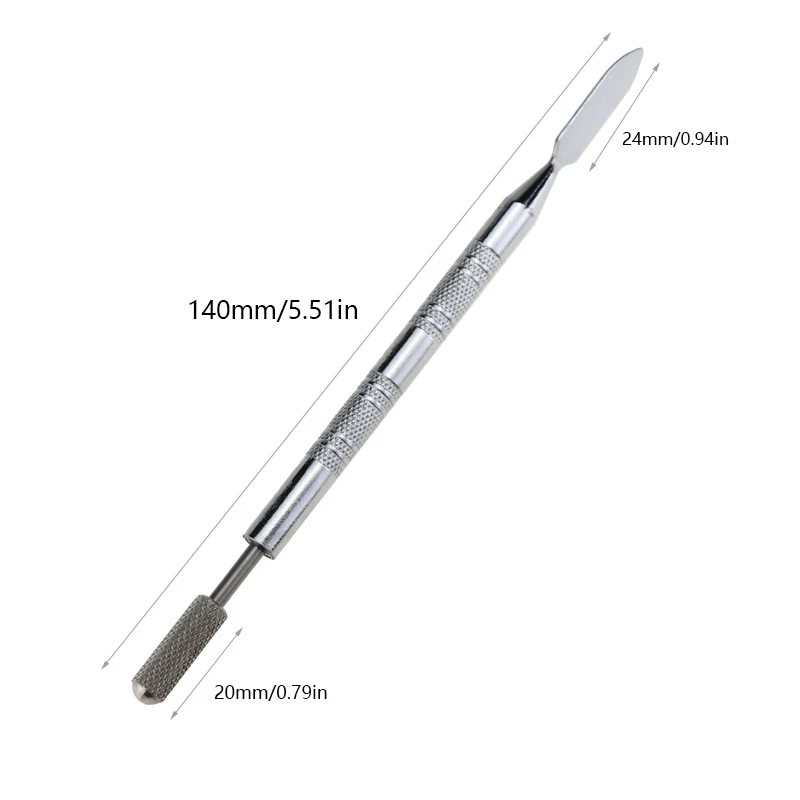 Двухсторонний аппликатор для карандашей с латунными краями и кожаным