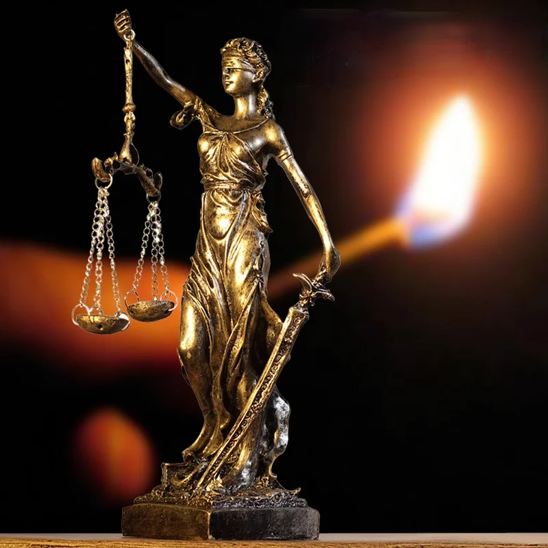 

Greek Justice Goddess Zeus Statue Greek Fair Angels Resin Sculpture People Ornaments Desktop Office Home Decoration Crafts