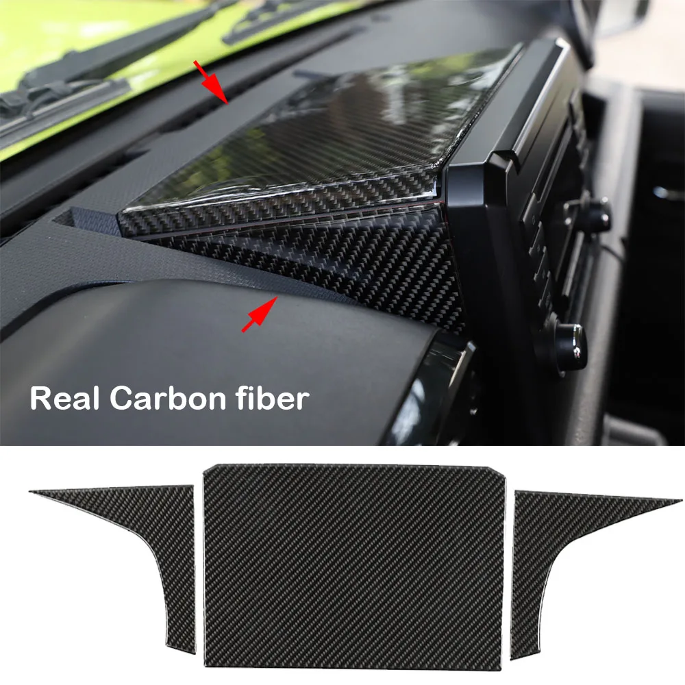 3 * Верхняя сторона из углеродного волокна для GPS навигации CD экран Suzuki Jimny 2019