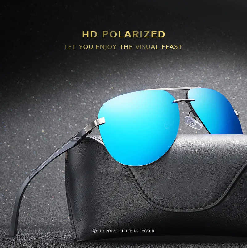 

Очки солнцезащитные зеркальные для мужчин и женщин UV-400, модные дизайнерские поляризационные для вождения, в винтажном стиле, с защитой от у...