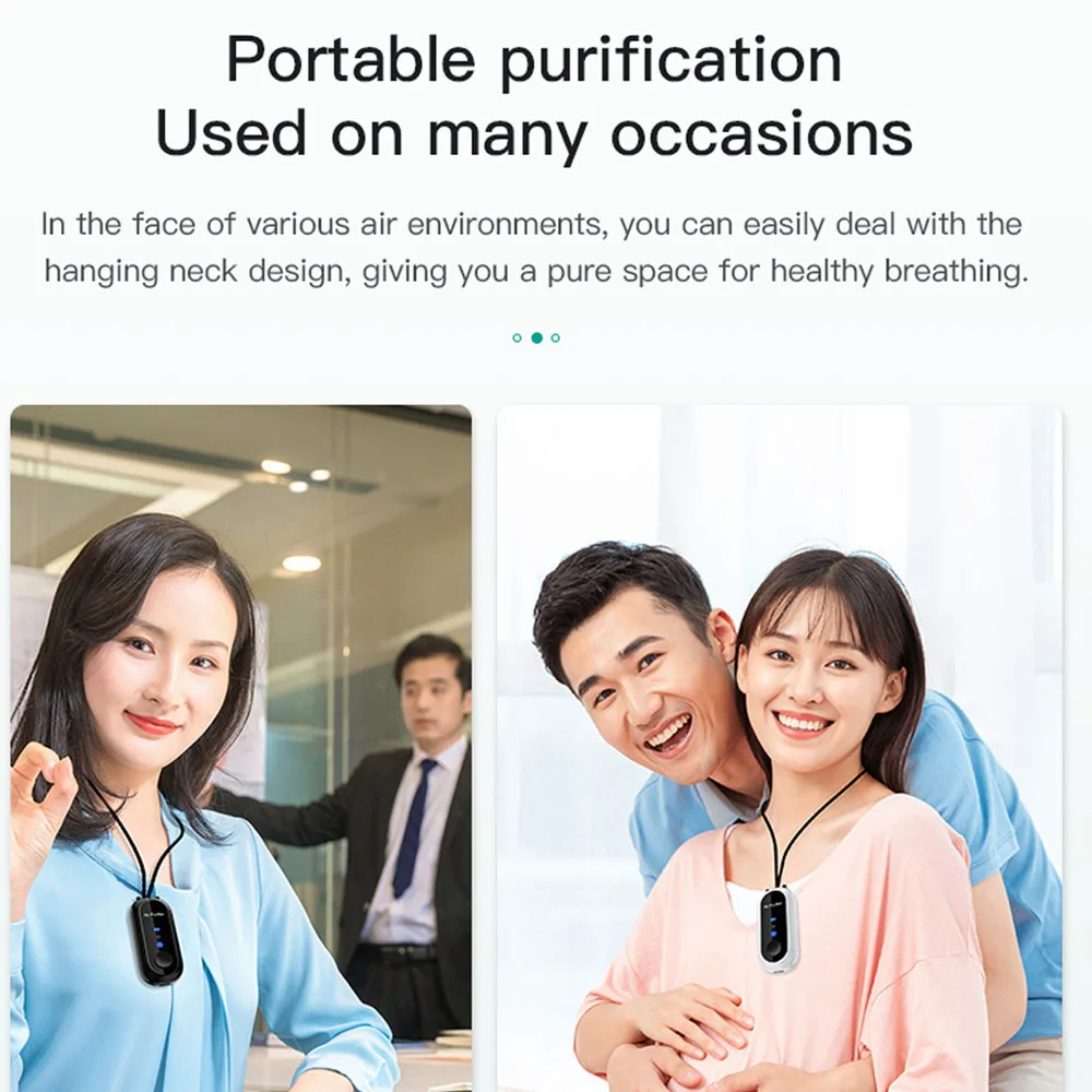 Компактный портативный шейный генератор CO2 профессиональный очиститель воздуха