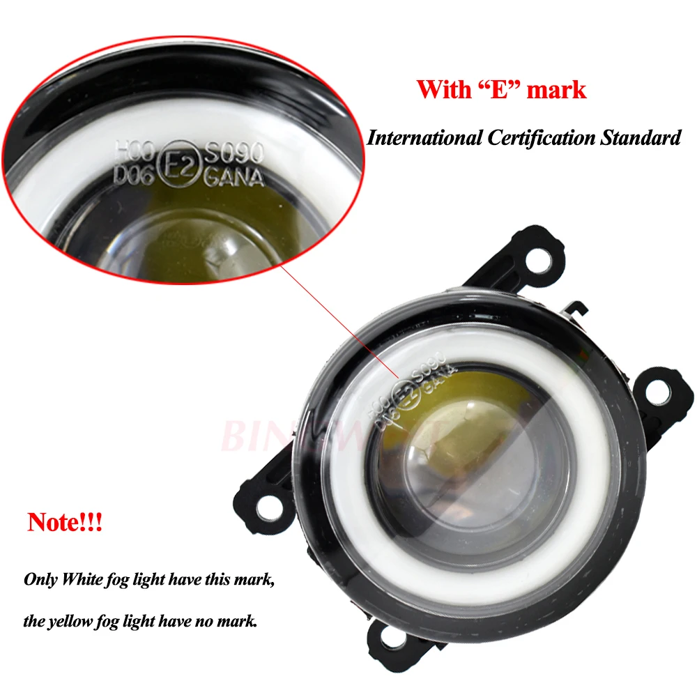 2PCS Car Accessories 30W LED Fog Light Angel Eye DRL Daytime Running H11 12V For M-itsubishi Outlander XL 2007-2013 | Автомобили и