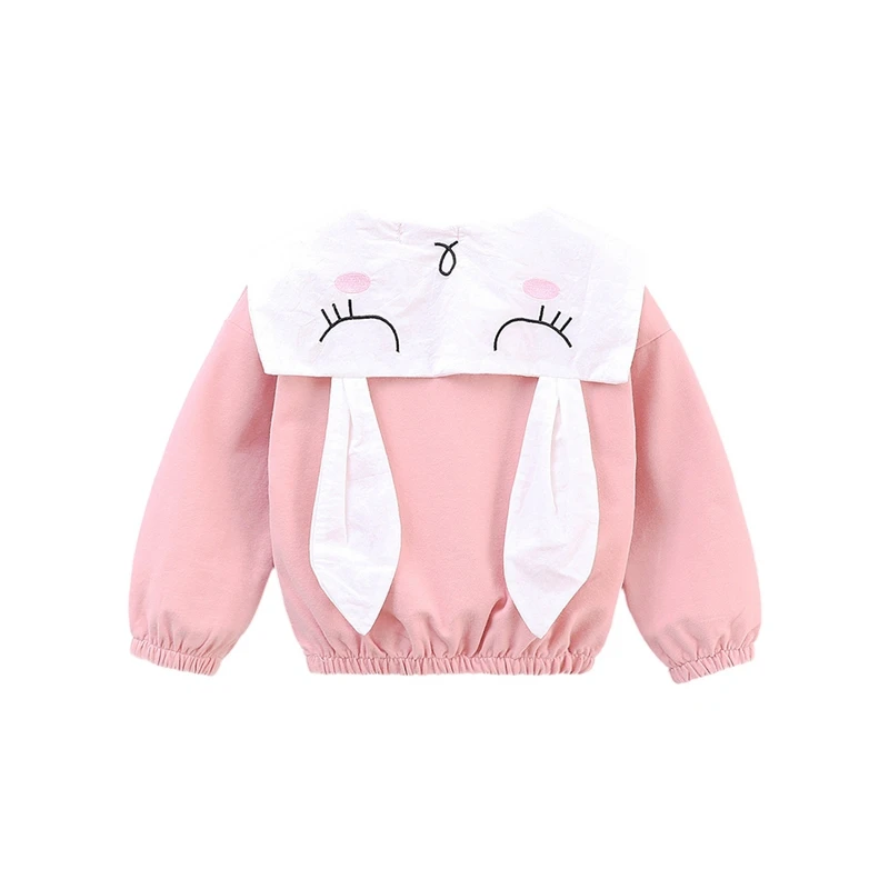 

TAutumn Kids Baby Girls Clothes Coat Cartoon Rabbit Print Sweatshirts Casual Toddler Jacket Long Sleeve Coat for Girls