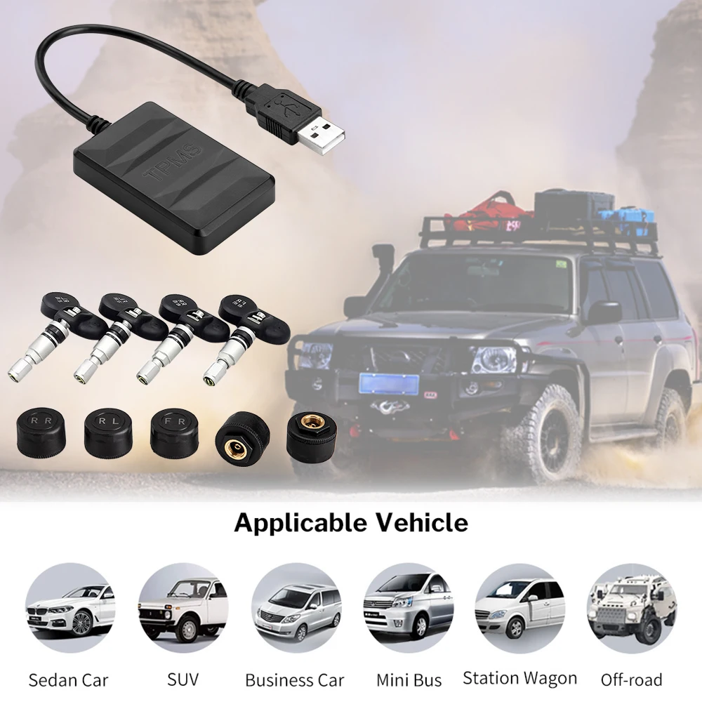 Система контроля давления в шинах Android TPMS DVD-проигрыватель датчик внутренний