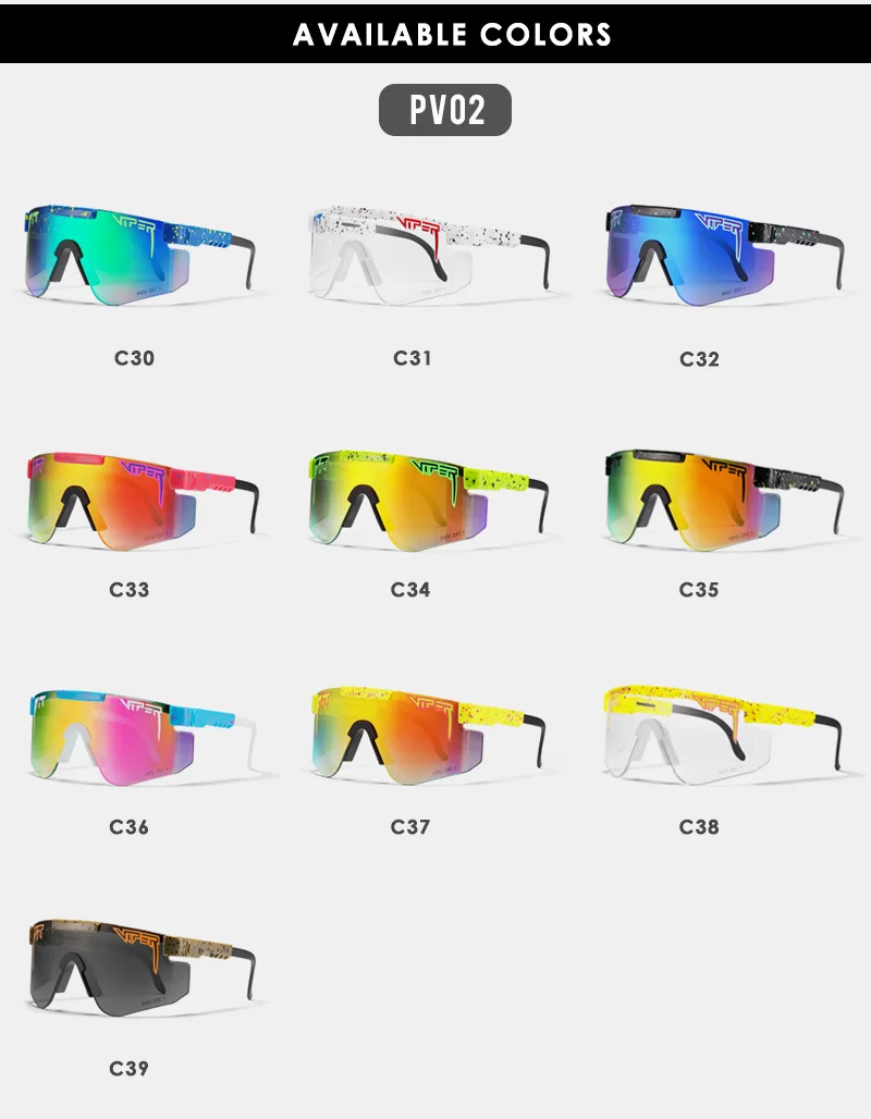 

2020 luxury BRAND Mirrored Green lens pit viper Sunglasses WOMEN FOR men sport goggle tr90 frame uv400 protection with case