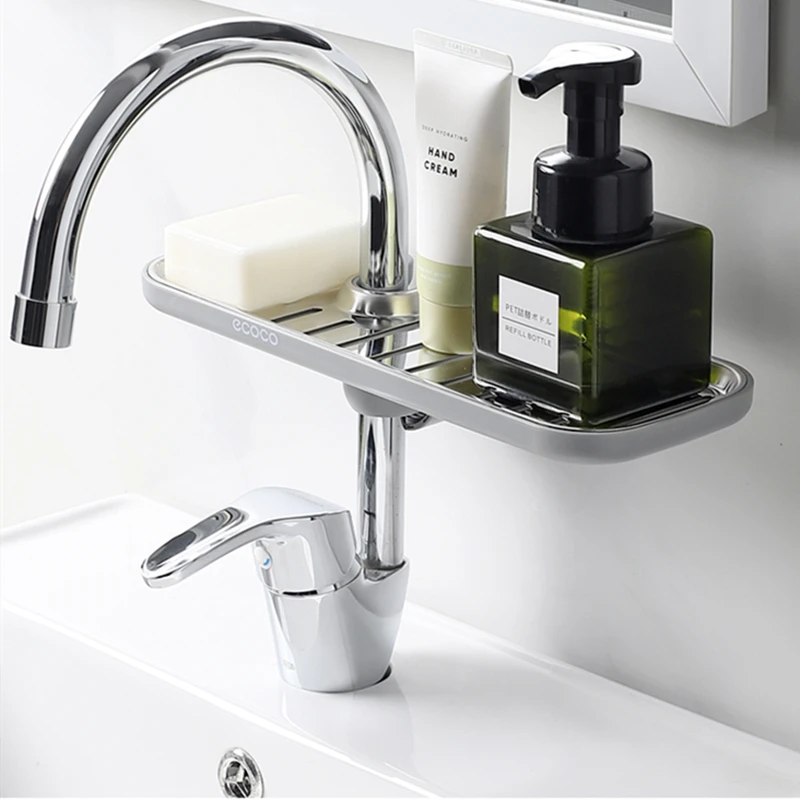 Губка держатель для сушки посуды металлический стеллаж выставки товаров над